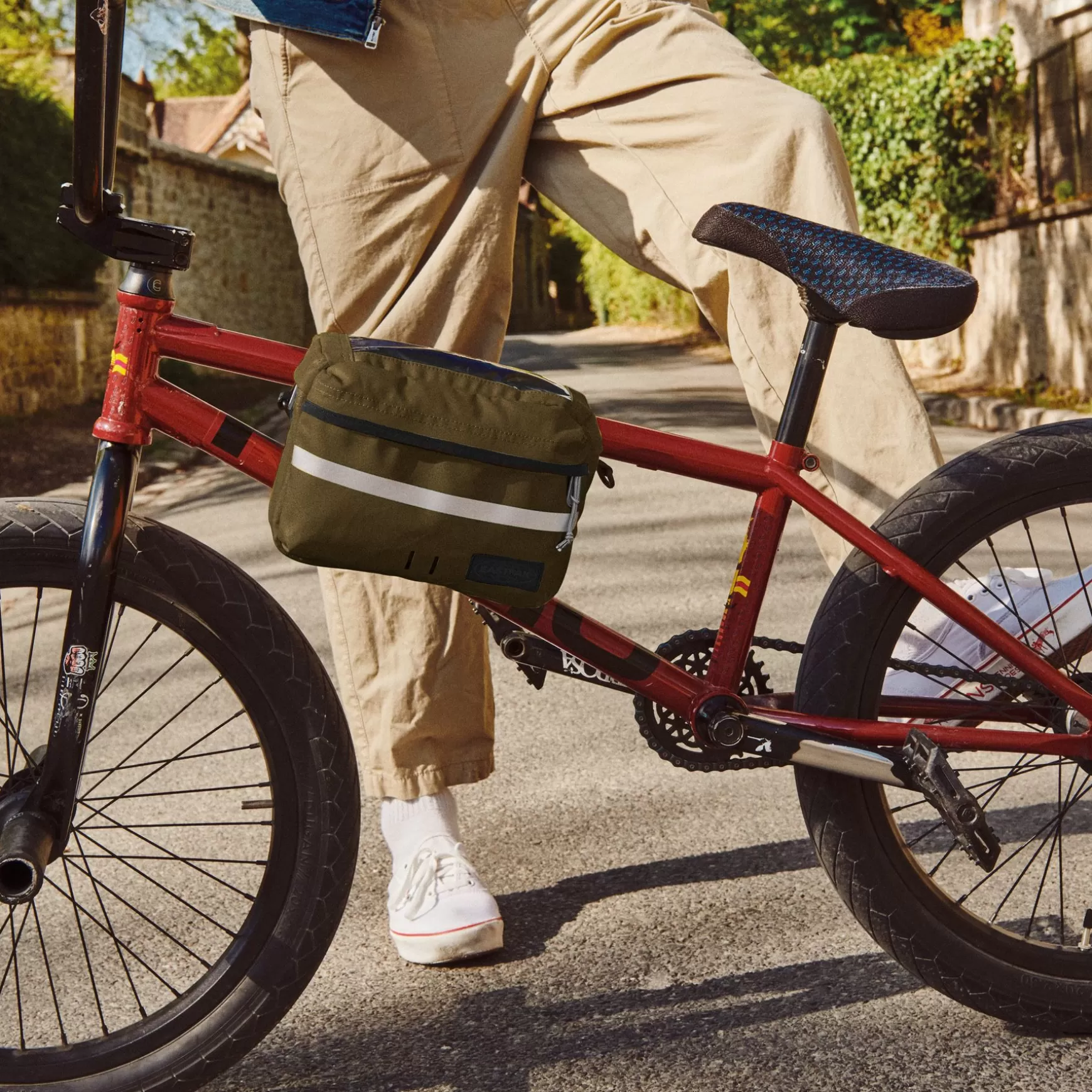 Shop Eastpak AMAN BIKE Tarp Army