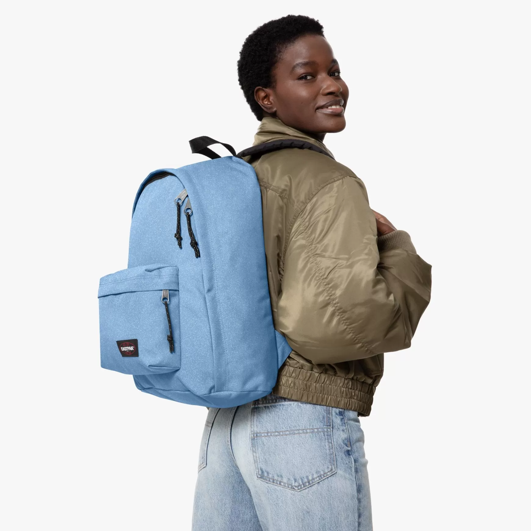 Shop Eastpak OUT OF OFFICE Spark Light Blue