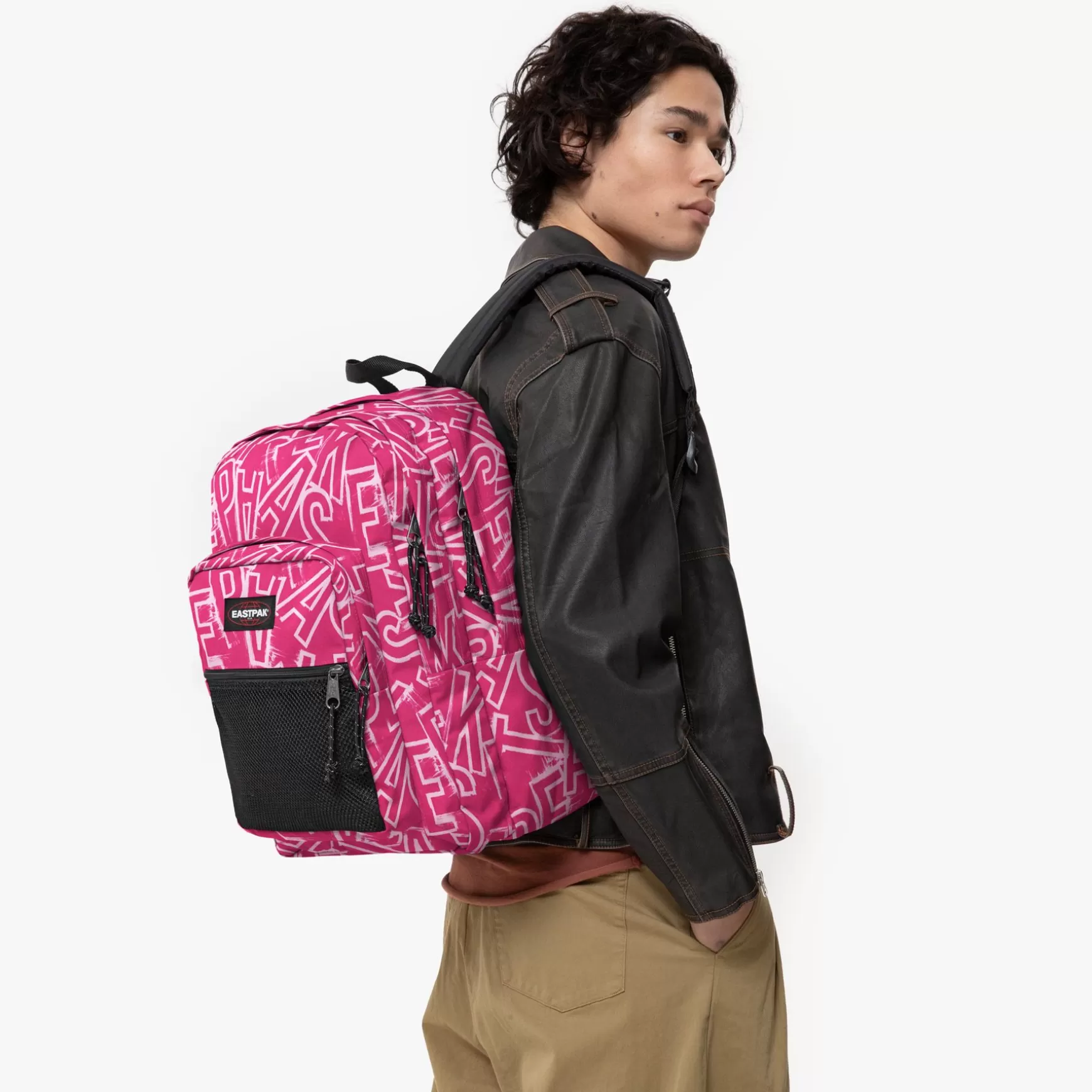 Shop Eastpak PINNACLE EP Letters Pink