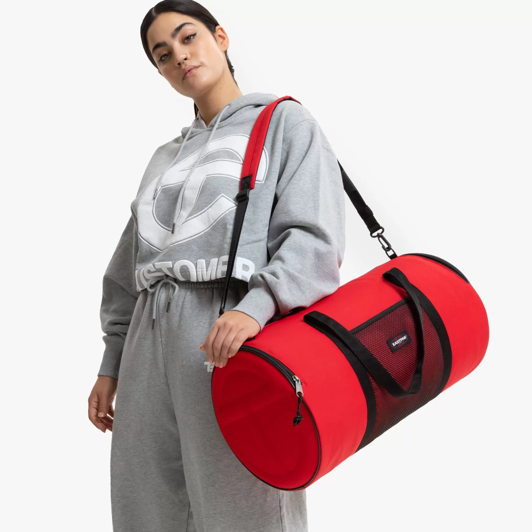 Shop Eastpak TELFAR DUFFLE L TELFAR RED