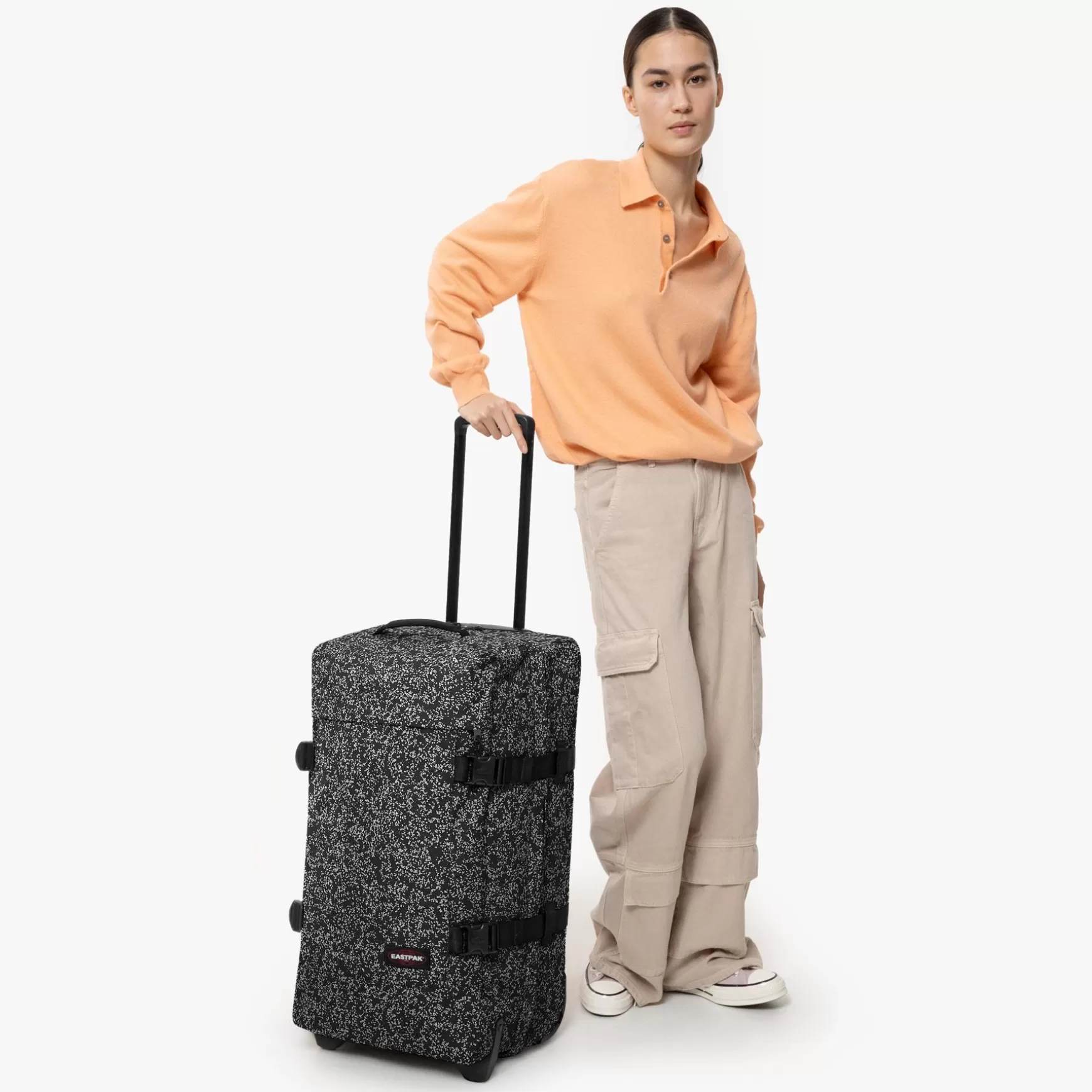 New Eastpak TRANVERZ M Glitsplash Black