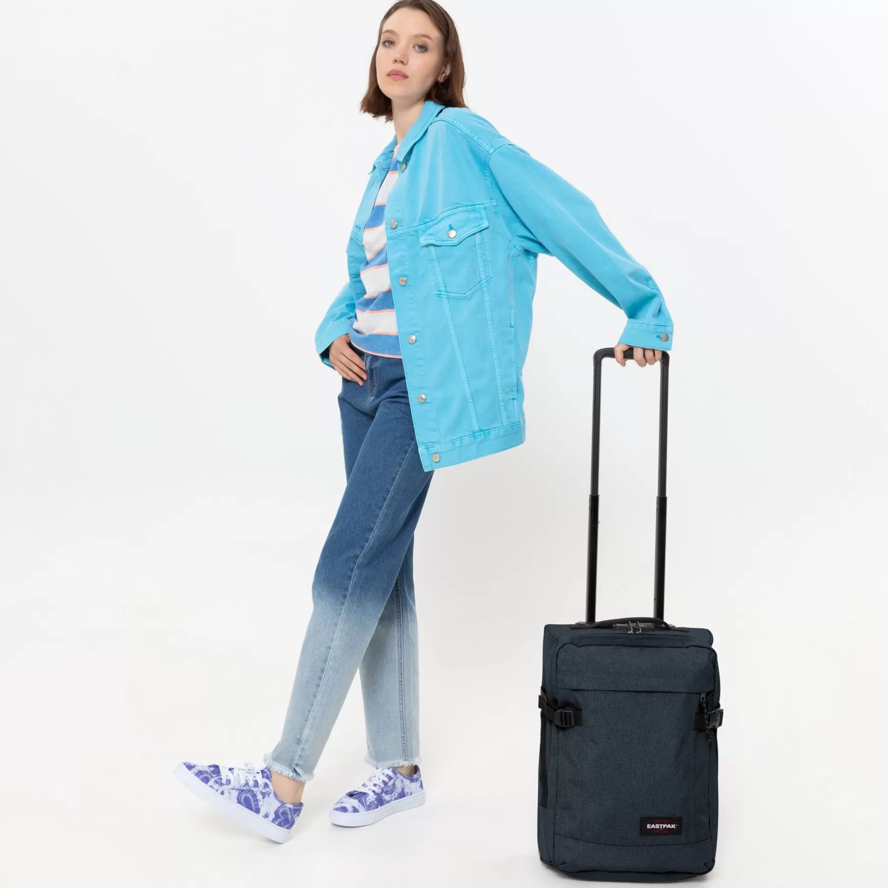 Shop Eastpak TRANVERZ XXS Triple Denim